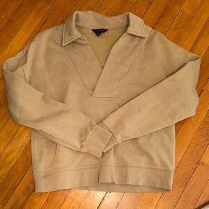 Women’s Banana Republic polo fleece Tan Sweatshirt